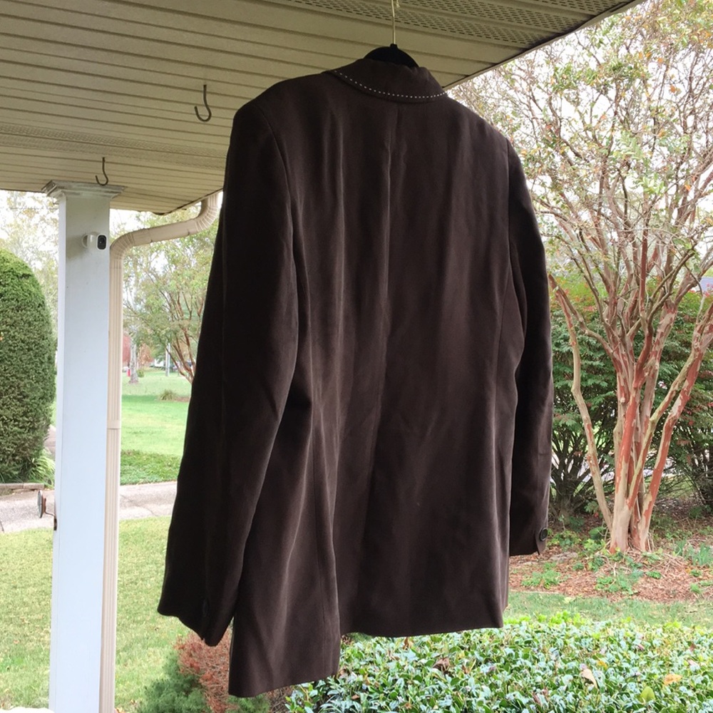 Rena Rowan Chocolate Blazer 16 - Picture 6 of 8